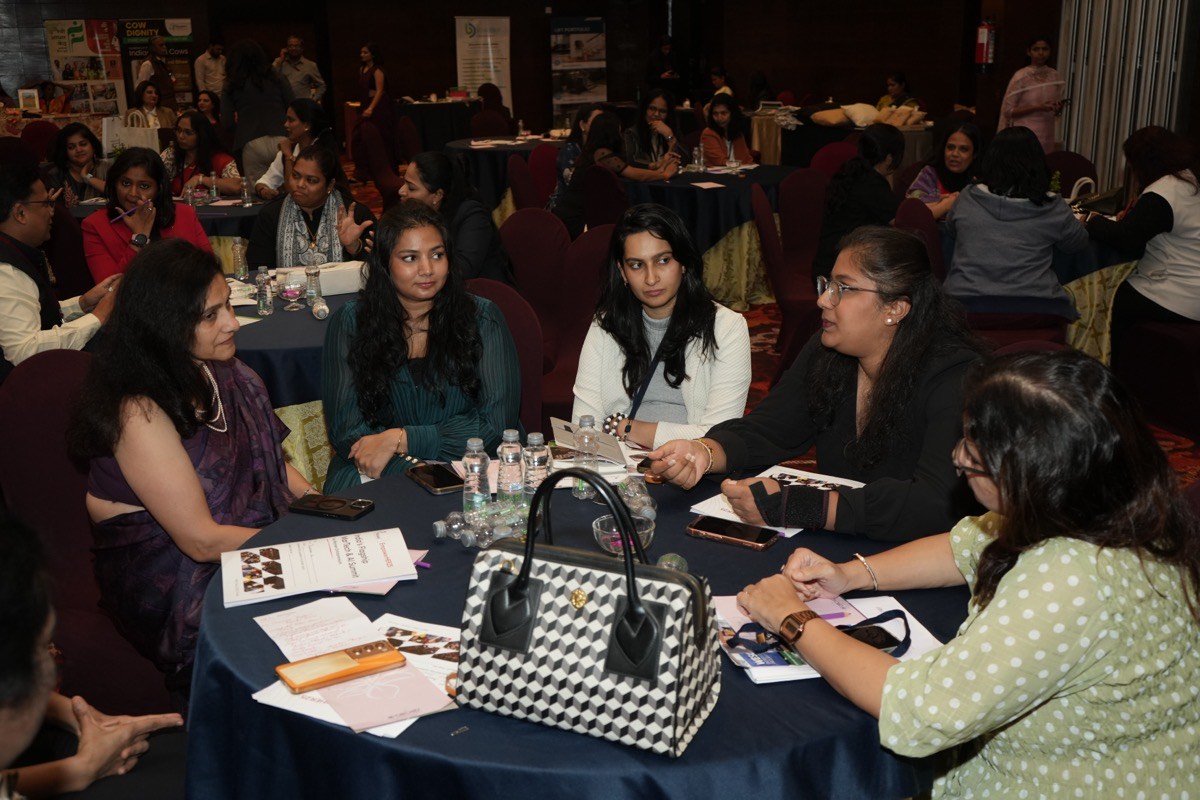 Speakers at the backdrop